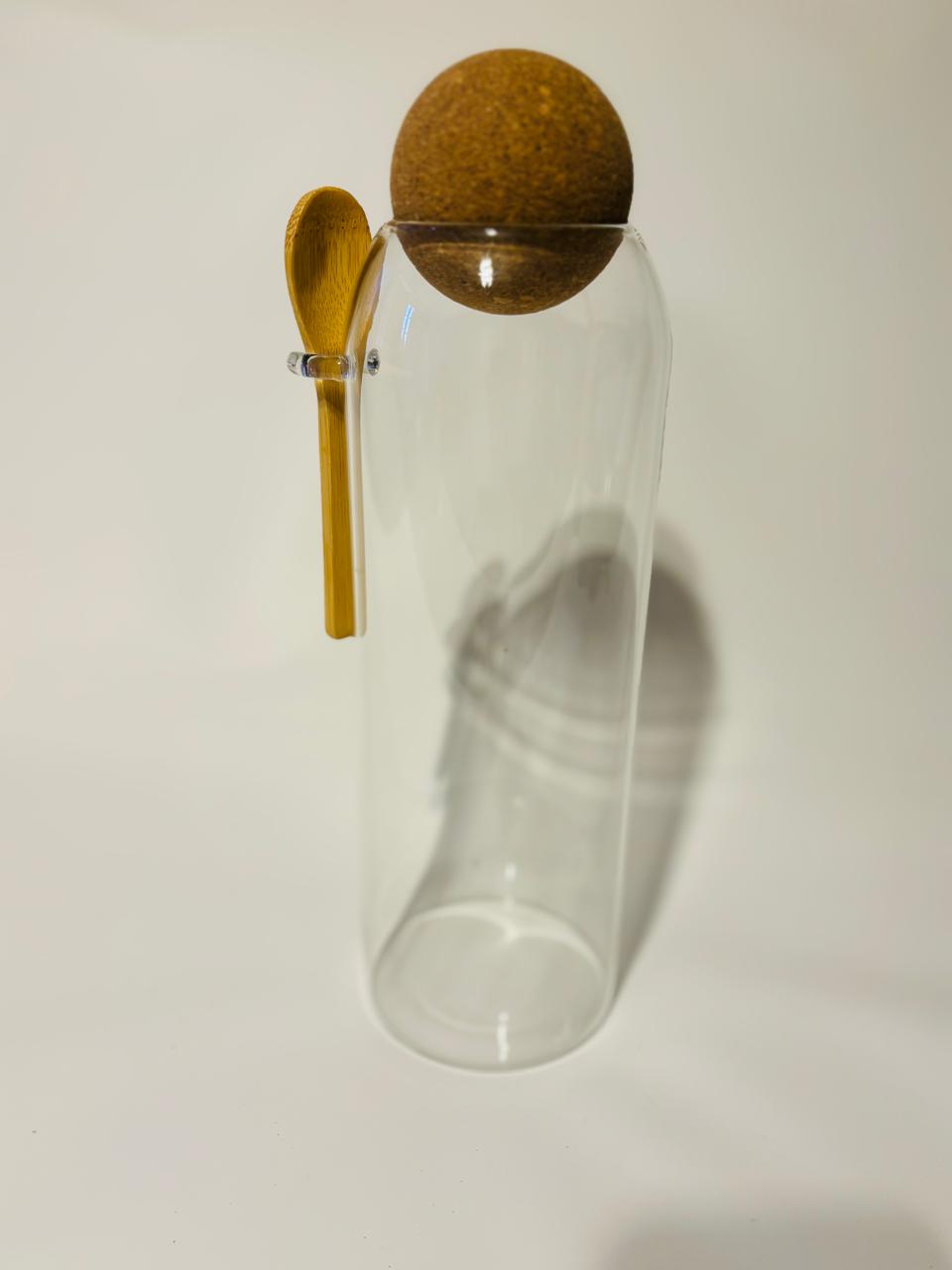 Frasco de Vidrio con Tapa de Corcho 25 cms - Imagen 2