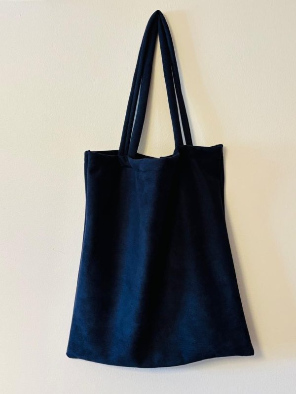 Bolsa Gamuza Azul Marino